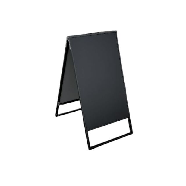 LA アルミフレームA型ブラックボード450X900mm（両面）シルバー