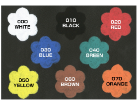 ベーシック8色セット】呉竹 ZIGポストチョーク 角芯6mm 中字 オレンジ