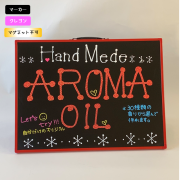 NY持ち運びできるアルミフレームマーカーボード450X600mm 光沢板面/飲食店/ショップ/サロン