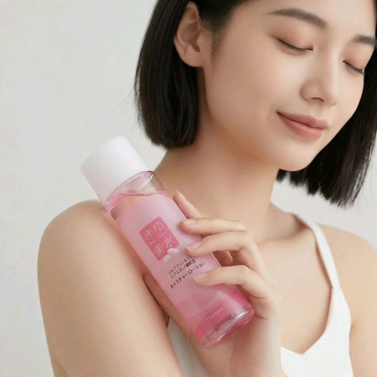 シルクコスメ【まゆ美水　モイスチャーローション（化粧水）】富岡産のセリシンを贅沢に、パラペン不使用で安心