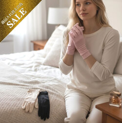 【お得な３双セット】【すべすべの綺麗な手の為に】人気のシルク...