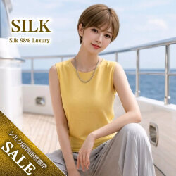 【残りわずか 生誕祭60％OFF】ノースリーブアウター【ハードツイスト強撚糸仕様でさらさら肌触り】