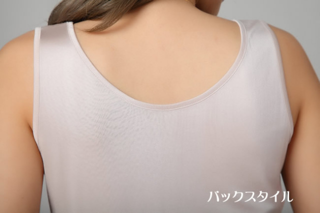 【新品】オスカリート定番シルク100%タンクトップ シルク・タンクトップ