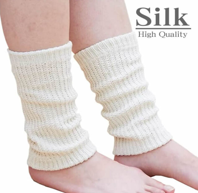 天然シルク 足首ウォーマー 2枚組国産