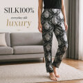 【LLサイズ】シルク100%ジョッパーズ【Black Art】120ｇ ストレートラインのシルエット【数量限定33%OFF】