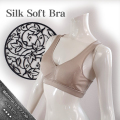 ライトモカ3サイズ揃いました【締め付けないシルクブラのベストセラー】シルクソフトブラVersion upマルベリー