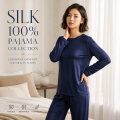 シンプルひとつボタン無地パジャマ【33％OFF】Simpleで素敵なパジャマ【ネイビー】