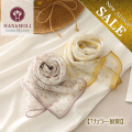 40%OFF【アレンジしやすい細長タイプ】シルク100%シフォンリボンスカーフ【7カラー】7539