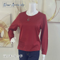 幸運の赤【ラッキーレッド】シルク100％長袖Ｔシャツ38％OFF【数量限定商品】シルクだから着膨れせず暖か素材