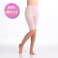 【お得な同色３枚セット】あったかシルクノイル5分パンティー 日本製