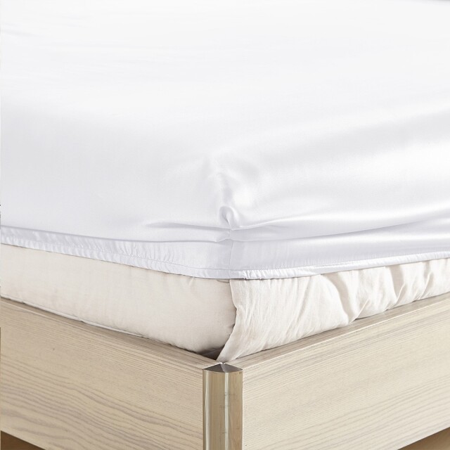 シルクボックスシーツ 白色 ホワイト