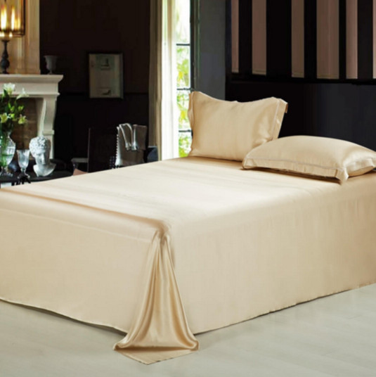 シルクフラットシーツ キングサイズ