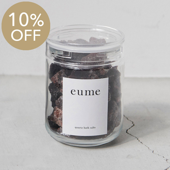 「お風呂の日SALE・10%オフ」eume（イウミー） クォーツバスソルト ルビー 420g