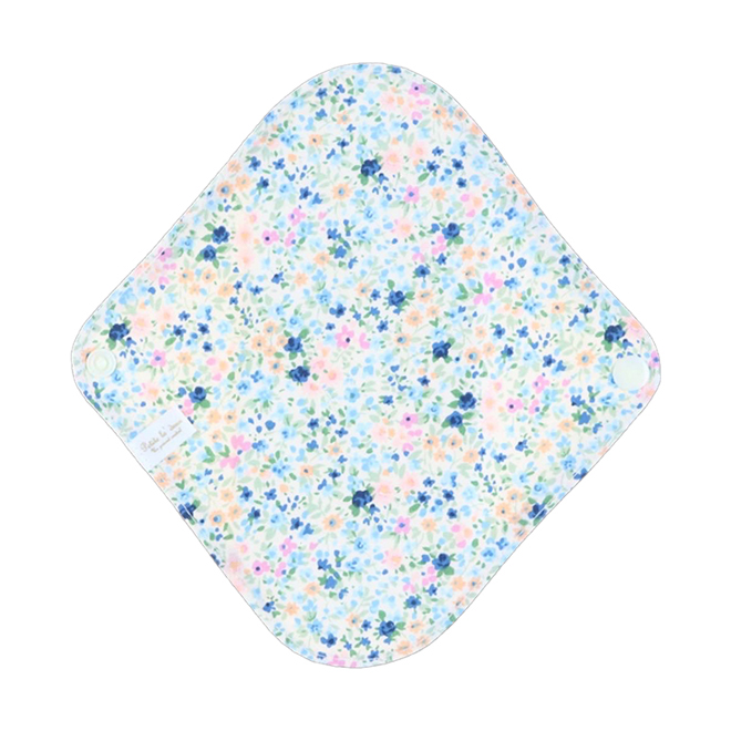 Petite la' deux（プティラドゥ） 布ナプキン Sサイズ〈フランネル・野原にきらめくプチフラワーブルー〉