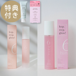 【プレゼント付】6hana（ロクハナ） スキンファーミング アンド グローセラム & ハッピーシャワー セット