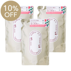 【10%OFF・3個セット】凜恋/rinRen（リンレン） トリートメント ローズ＆ツバキ つめかえ 400mL