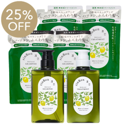 【19周年記念！25％OFF】凜恋/rinRen　薬用ヘアケア ミント＆レモン 6点セット