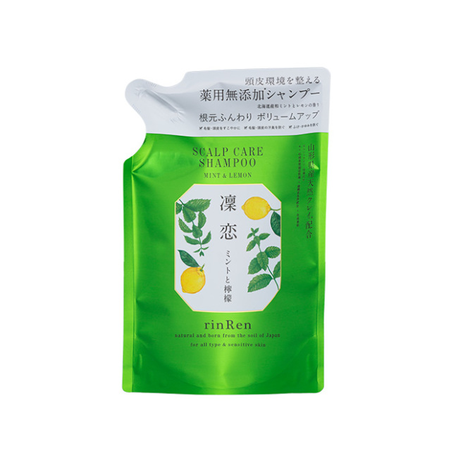 薬用 Rinren 凜恋 リンレン シャンプー ミント レモン リフィル つめかえ 300ml シンシア ガーデンweb Shop オーガニックコスメ通販