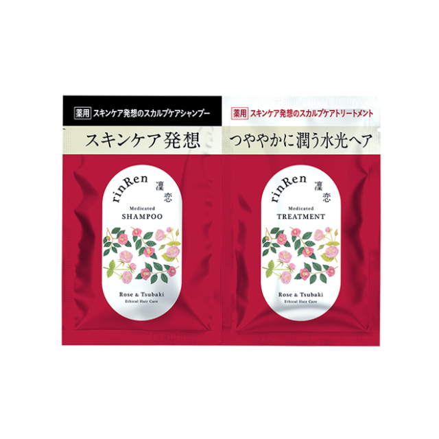 薬用]凜恋/rinRen シャンプー・トリートメント ローズ＆ツバキ