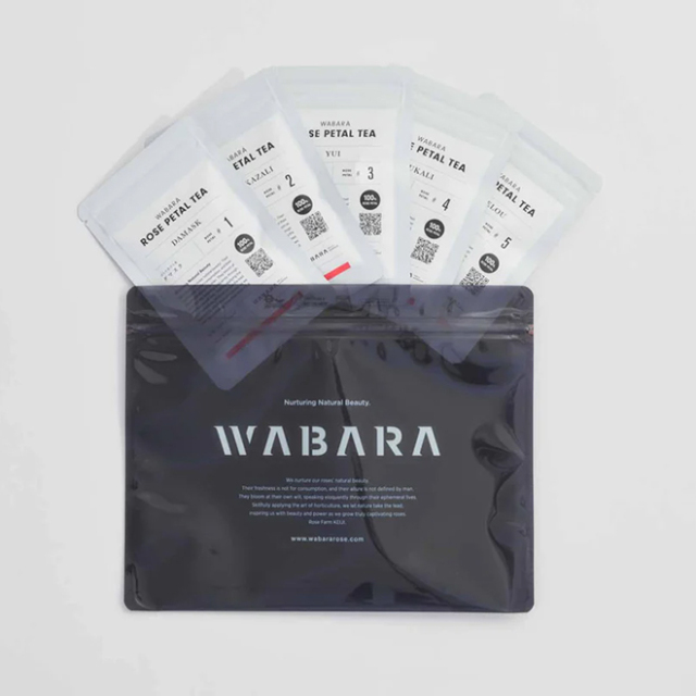 WABARA(ワバラ) ばらの花びら茶 #1 - #5:5種セット WABARA(ワバラ)ばらの花びら茶 5種セット