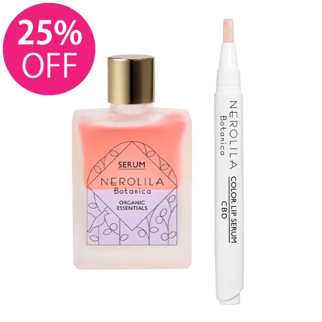 【25%OFF】NEROLILA Botanica(ネロリラ ボタニカ) ドリーミングビューティーセラム+CBDリップシアーピンクセット NEROLILA Botanica(ネロリラ ボタニカ) ネロリラDセラム+CBDリップシアーピンク