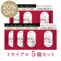 【20％OFF・5個セット】[薬用]凜恋/rinRen シャンプー・トリートメント ローズ＆ツバキ（トライアル）