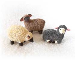 ミニアニマル　ひつじ３匹セット