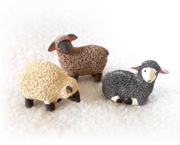 ミニアニマル　ひつじ３匹セット