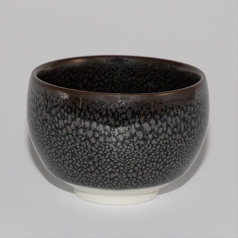 油滴天目（銀）丸ぐい呑