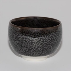 油滴天目（銀）丸ぐい呑