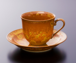 金華紋珈琲碗-新-（真右ェ門窯）桐箱付