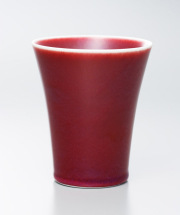 真右ェ門　麦酒杯　辰砂燿変 真右衛門 真右エ門 真右ェ門 麦酒杯 辰砂燿変 工芸品