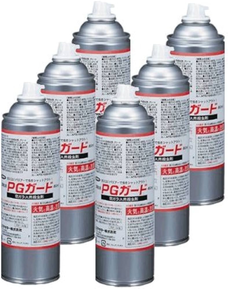 業務用 PGガード　【450ml】　【６本セット】【見えないバリアーで虫をシャットアウト！】【防虫スプレー】【ガラス面用防虫剤】【自動販売機用忌避剤】