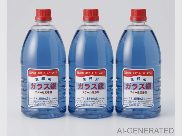 ガラス・鏡洗浄剤　(1L×3本/箱) 浴場などのガラス・鏡のウロコを除去します。　お取り寄せ｜蔵王産業（旧エタニ産業）