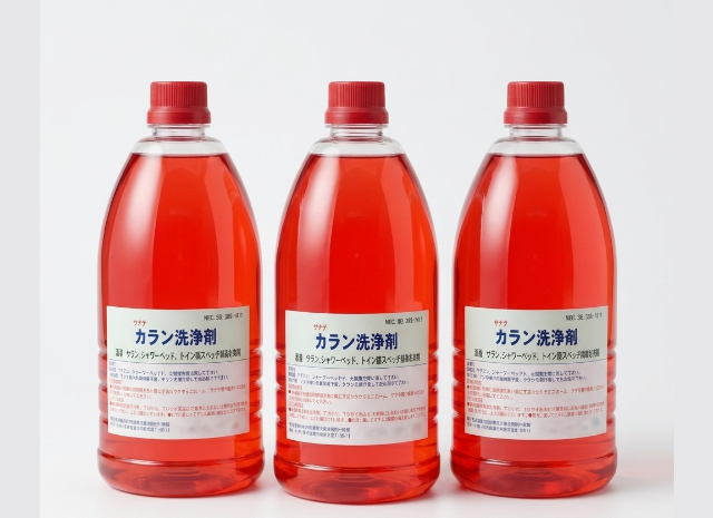 カラン洗浄剤（１L×3本）浴場などのカランの汚れに 蛇口、シャワー、シャワーヘッド お取り寄せ ｜蔵王産業（旧エタニ産業）