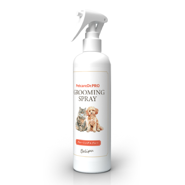 PetcareDr.PRO グルーミングスプレー 300ml 犬 猫 シャンプー ブラッシング スプレー 汚れ落とし 消臭 毛玉 毛並み 改善 静電気 無香料 低刺激 無添加 国産 ペットケアドクタープロ