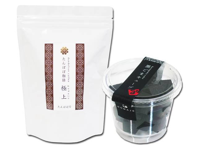 たんぽぽコーヒー極上３０パック＋黒ごまキューブ１個