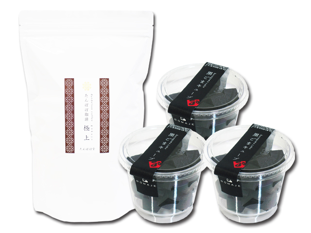 たんぽぽコーヒー極上１２０パック＋黒ごまキューブ３個