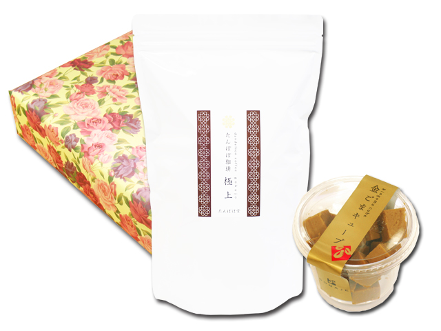 たんぽぽコーヒー極上１２０パック＋金ごまキューブ１個のギフト