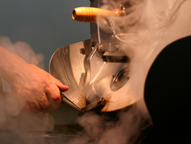 たんぽぽをローストする