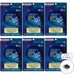 【送料無料】■メール便■やわた【機能性表示食品】30日分 肌うるる×6袋セット