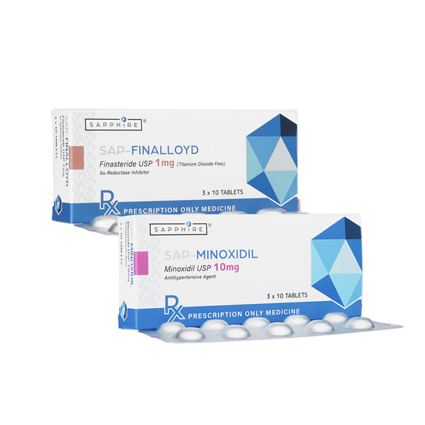 SAP-フィナロイド1mg30錠1箱+SAP-ミノキシジル10mg30錠1箱