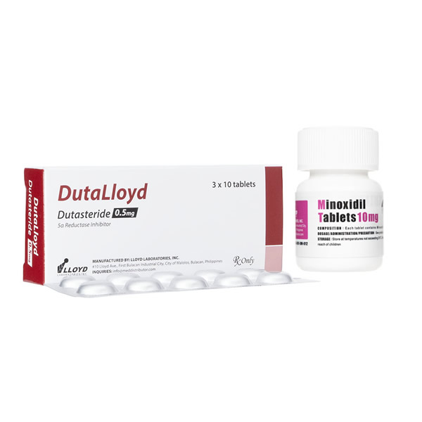デュタロイド0.5mg30錠1箱+ミノキシジルタブレット100錠1箱