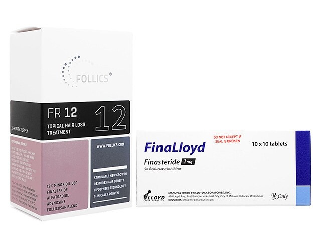 フィナロイド1ｍｇ100錠とフォリックスFR12のセット
