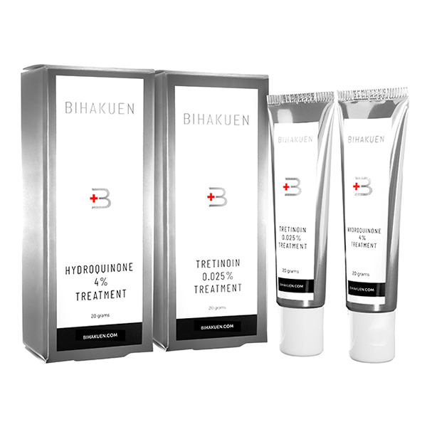 ハイドロキノン4%とトレチノイン0.025%