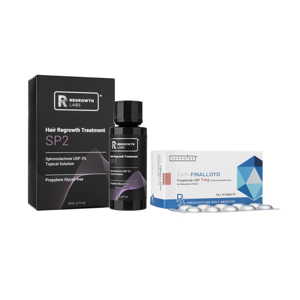 SAP-フィナロイド1mg100錠1箱+(リグロースラボ)SP2・60ml2本