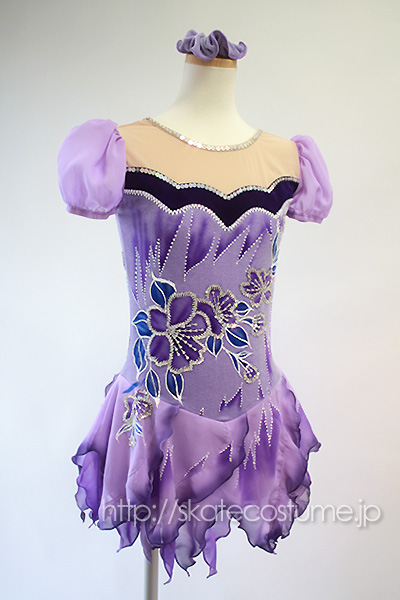 フィギュア衣装 FRY-120ラベンダー スケートコスチュームDD 