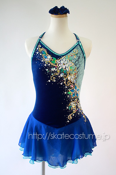 フィギュアスケート衣装 FRY-195ロイヤルブルー 【スケート  