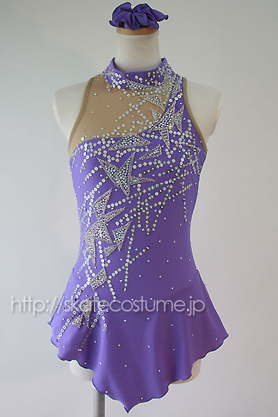 フィギュアスケート衣装 FRY-302ライラック 【スケートコスチュームDD】 