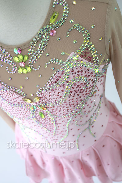 ドレス ピンク フィギュアスケート 楽天市場】フィギュアスケート舞台衣装 ワンショルダーピンク